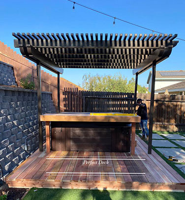 Cedar Decking in La Habra Heights