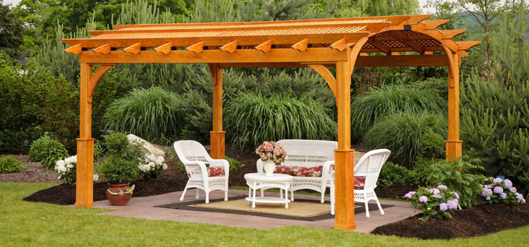 Cedar Wood Pergola Installation in La Habra Heights, CA