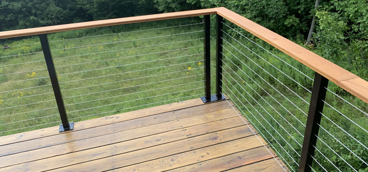 Installing Deck Cable Railing in La Habra Heights, CA